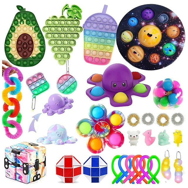 Juguete sensorial Fidget HUOGUO Push Bubble para aliviar el estrés