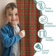 thumbnail image 3 of Red Green Checkerboard Red Pattern Kids Curtains,Childrens Insulated Curtains Set Of 2,Bedroom Essentials,Teen Room Decor 52"X63", 3 of 5