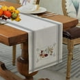thumbnail image 4 of Dsscvnef Chemin de Table d'Automne Matériau en Lin Élégant Bureau 33x183cm pour Maison et Réglages de Table Saisonniers 36 Pouces Table Champagne, 4 of 9