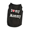 thumbnail image 4 of I Love Mummy/Daddy Small Dog T- Shirt Puppy Cat Clothes Pet Vest Chihuahua Pug, 4 of 4