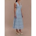 thumbnail image 5 of White Eyelet Lace Midi Dress With Scalloped V-Neck And Sleeveless Fit, 5 of 7