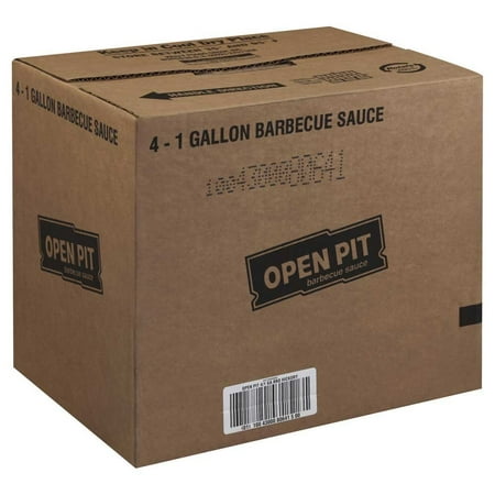 4 PACKS : Open Pit Hickory Barbecue Sauce Jug, 1 Gallon