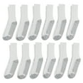 thumbnail image 5 of Hanes Men's Double Tough Durability Big & Tall Crew Socks, 12-pack, 5 of 7