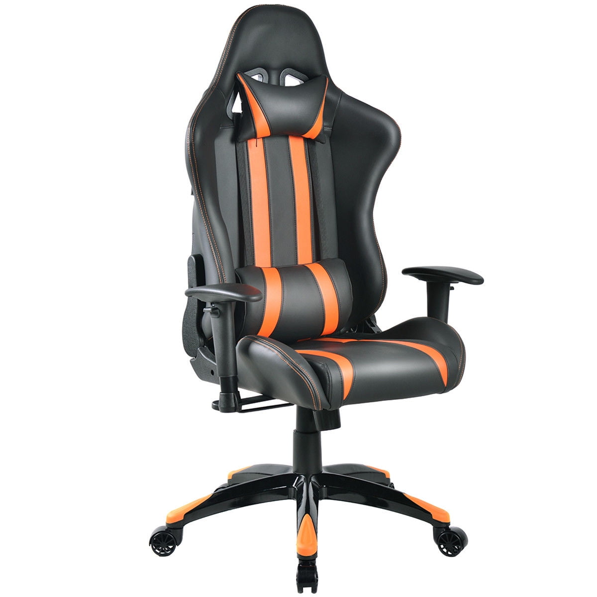 Costway Racing High Back Reclining Gaming Chair Ergonomic Computer Desk