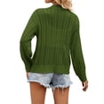 thumbnail image 4 of Nlife Women Button Down Crochet Cutout Long Sleeve Knit Cardigan, 4 of 5