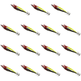 thumbnail image 1 of Señuelo Pesca Luminoso Anzuelos Calamar Anzuelo Artificial Cebos Jigging () Rojo Y Amarillo, 1 of 4
