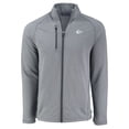 thumbnail image 2 of Men's Cutter & Buck  Heather Gray Kansas City Chiefs Peshastin Eco Fleece Recycled Raglan Tri-Blend Full-Zip Jacket, 2 of 3