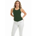 thumbnail image 2 of Underworks Débardeur de Compression Léger en Microfibre pour Femmes. Vert Armée Très Grand, 2 of 3