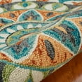 thumbnail image 3 of Ox Bay Enid 5' Round Rust /Teal Floral Medallion Indoor Area Rug, 3 of 8
