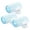 Light Blue, variant on Papaba 3Pcs Hair Roller Quick Modeling DIY PP Self-Adhesive Hair Curling Bang for Women