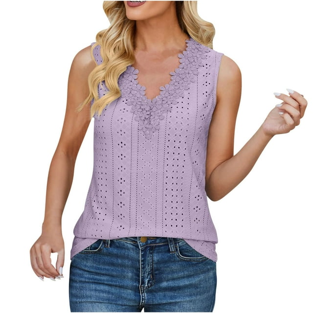 Économies d'Été KIHOUT Hauts d'Été pour Femmes, Hauts Mode pour Femmes à Manches Courtes à Col en V, Uniforme de Travail, Blouse à Imprimé avec Poche (Violet TG)