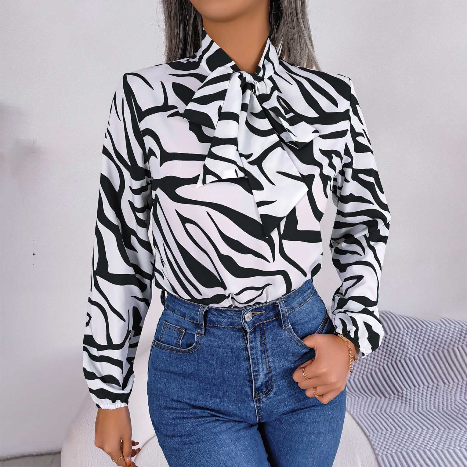 striped chiffon blouse