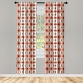 thumbnail image 3 of Ambesonne Southwestern Curtains, Aztec Folk Art, Pair of 28"x63", Brown Seafoam, 3 of 5
