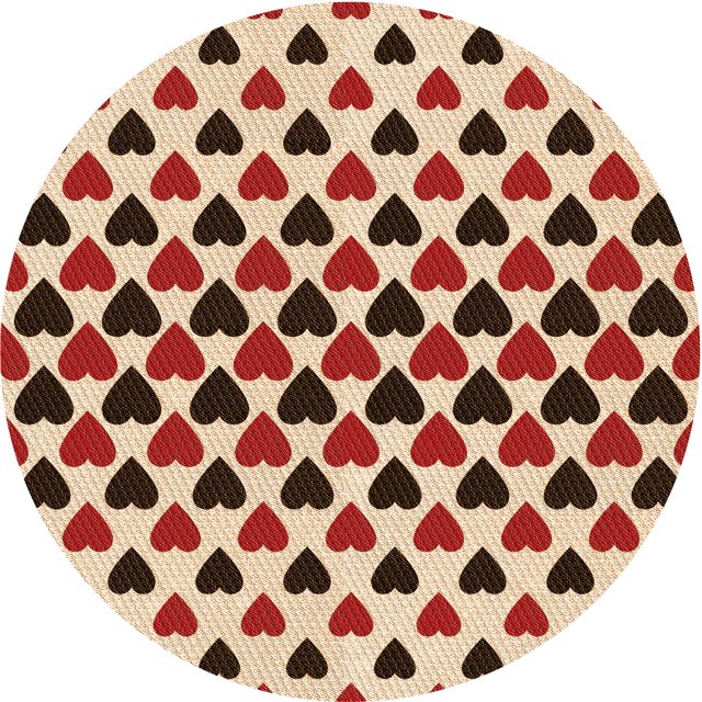 Ahgly Company Tapis Rond Lavable en Machine Intérieur Transitionnel Pêche Orange Profond, 4 Pieds Rond