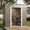 6' x 4'-Dark Gray-2, variant on Asofer 10x10ft Outdoor Storage Shed, Large Utility Metal Tool Shed Lockable Doors & Vented Windows for Backyard, Patio, Lawn, Gray