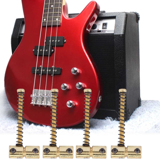 Electric Guitar Bridge,4PCS Electric Guitar Bass Bass Bridge Guitar Bridge Masterfully Created