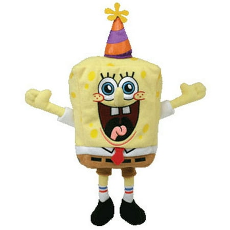 TY Beanie Baby - SPONGEBOB SQUAREPANTS ( BIRTHDAY ) (10 inch) - Walmart.com