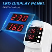 NFTIGB Automatic Voltage and Current Protector Socket LED Display Multifunctional Refrigerator Surge Protector 220V EU Plug