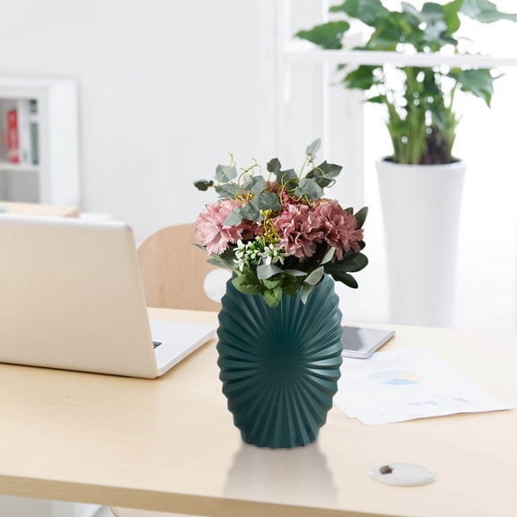 Durable Plastic Decorative Vase for Living Room and Shelf Display | Versatile Bouquet Holder for Home Decor, Weddings and Special Occasions