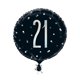 thumbnail image 2 of Unique Party - Globo de Aluminio Diseño Prismático Glitz (Negro), 2 of 6