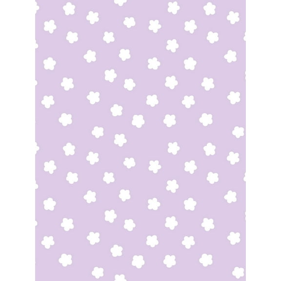Daisy Removable Vinyl Wallpaper by Barbie - Lavender