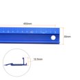 thumbnail image 2 of Unique Bargains Metal Straight Ruler with Anti-Slip Pad, 45cm, Blue, 2 Count, 2 of 5