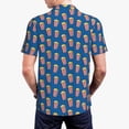 thumbnail image 4 of Balery Cute Popcorn Printed Men’s Short Sleeve Polo Shirt, Midweight Men's Shirt,Golf Polo shirts -3X-Large, 4 of 9