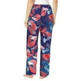 thumbnail image 3 of Pajama Pants Women, Lovers Red Fish Jellyfish Sweatpants Soft Sleep Lounge Pants, Casual PJ Bottoms Pants with Pockets, 3 of 5