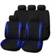 thumbnail image 1 of Funda de asiento de coche universal de cinco plazas, cojín de línea de cintura plana, juego de 9 piezas, 1 of 6