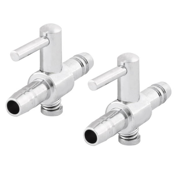 Aquarium Fish Tank Single Way Water Air Flow Control Lever Pump Valves 2pcs