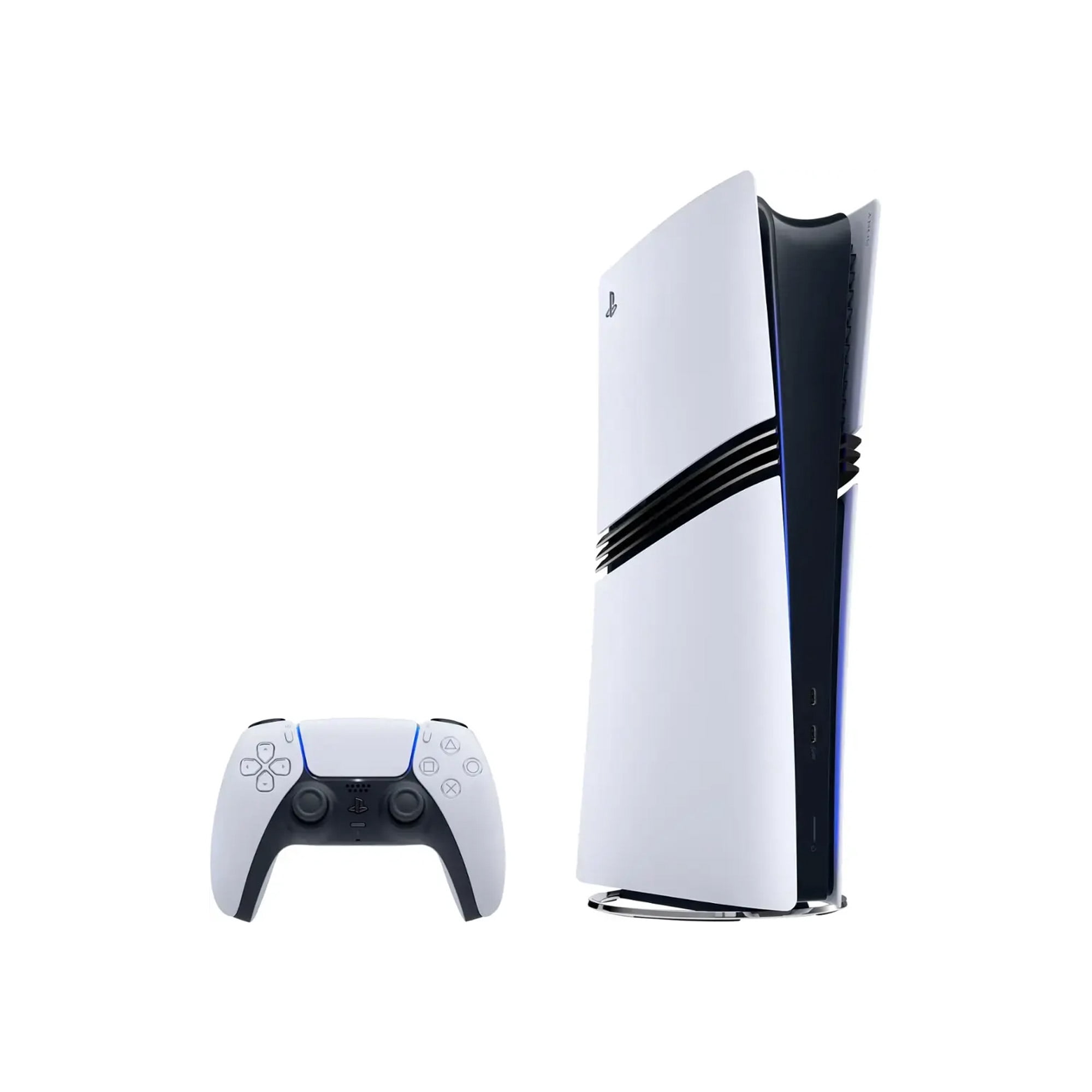 PlayStation 5 Pro 3TB SSD Digital Console with Two Controllers, White and Chroma Pearl DualSense and Mytrix Dual Controller Charger - Flagship PS5 Pro Console