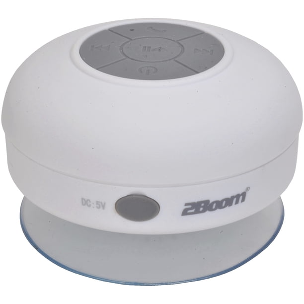 2BOOM BT290W Aqua Jam Bluetooth Shower Speaker (White) - Walmart.com