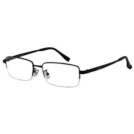 Eyewear Cocoons - Ebe Men Black Rectangle Half Rim Regular Hinge Eyewear Reading Glasses s1092