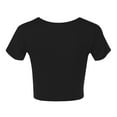 thumbnail image 5 of Kureaily Womens Summer Short Sleeve Cute Crop Tops Casual Basic Crewneck Slim Fit T Shirts Casual T Shirts, 5 of 5
