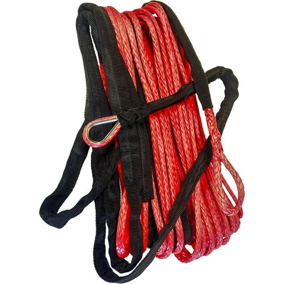 Open Trail Synthetic Winch Rope 1/4" Diameter X 50 Ft. Red 700-2150