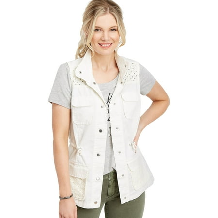 - White Lace Yoke Vest