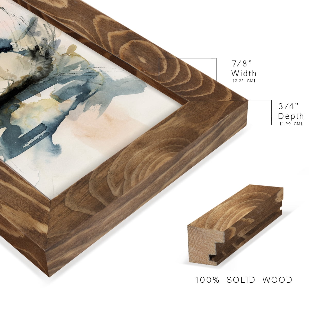 Winter Shoal I - Framed Print w/glass - Walnut