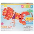 thumbnail image 2 of Intex Friendly Lobster Giant Inflatable Swimming Pool Ride-On Raft | 57528EP, 2 of 2