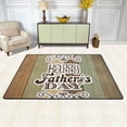 thumbnail image 3 of SKYSONIC Lightweight Carpet Mats Area Soft Rugs Floor Mat Doormat Decoration for Rooms Entrance 36x24 inches Fathers Day Over Wooden Back, 3 of 6