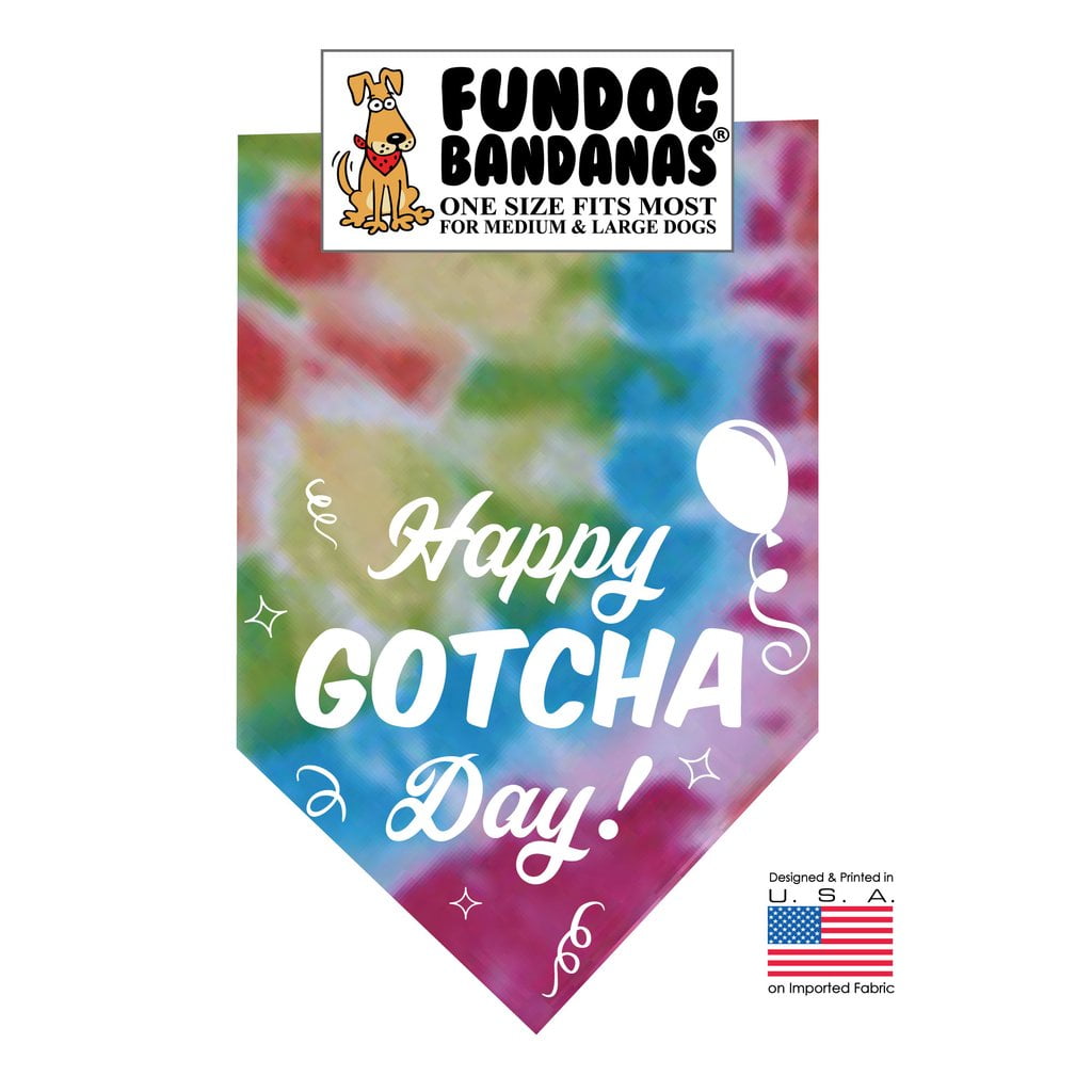 gotcha day dog bandana