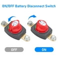 thumbnail image 3 of APPLAYERR 12-48V 275A Battery Cut Off Switch ON/OFF for Cars Boats RVs with 3/8 Inch Studs Battery Power Isolator, 3 of 8
