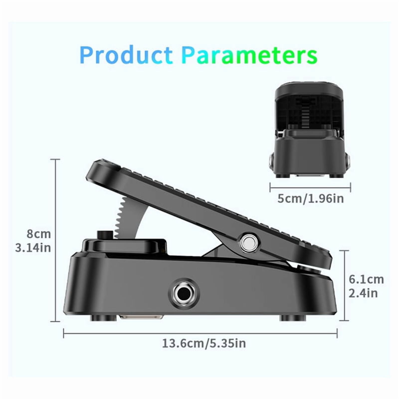 New -1 Pedal Volume/Expression 2-in-1 Pedal No Power Supply Required Cushioned Feet No Noise Direct Control of Rack
