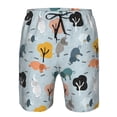 thumbnail image 3 of Goofa Elephant Tree Printed Mens Swim Trunks Summer Quick Dry Short Beach Swimwear Bathing Suits-3X-Large, 3 of 9