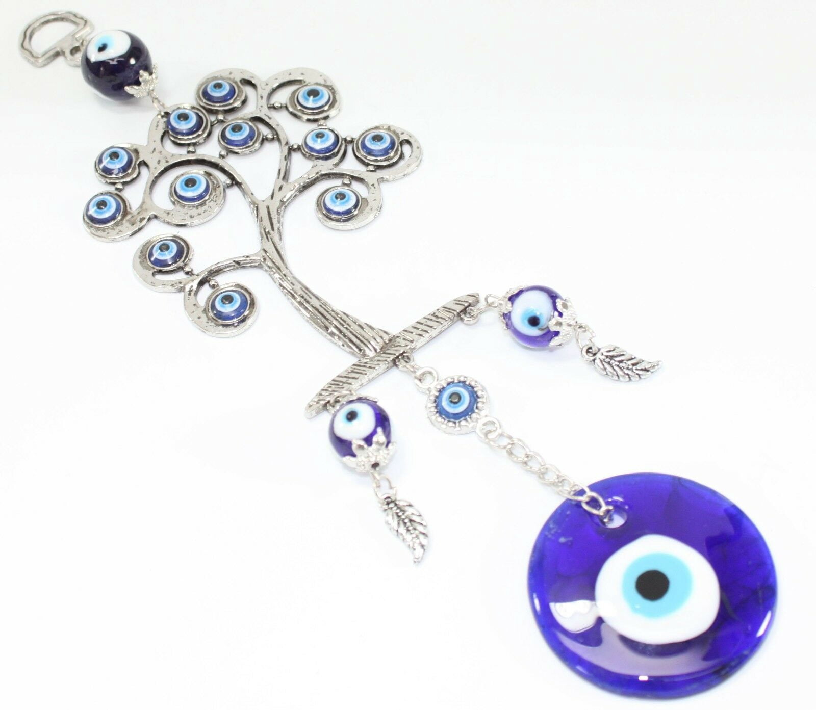 Turkish Blue Evil Eyes Elegant Life Tree Amulet Wall Hanging Decor Blessing GP9501