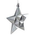 thumbnail image 4 of DAK 12ct Silver Splendor Shatterproof Star Christmas Ornaments 5", 4 of 9