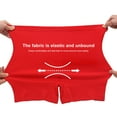 thumbnail image 4 of EchfiProm Red Panties for Women High Waist 1PC Cotton Breathable Comfortable Plus Size Boy Shorts XXXXXXL, 4 of 4