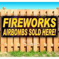 thumbnail image 1 of Fireworks Airbombs Sold Here 13 oz Vinyl Banner With Metal Grommets, 1 of 4