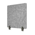 thumbnail image 3 of Stand Up Desk Store ReFocus Raw Clamp-On Acoustic Desk Divider Mounted Privacy Panel to Reduce Noise and Visual Distractions (Castle Gray, 23.6"  x 16" ), 3 of 6