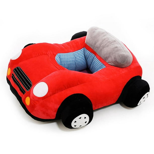 Coiry Baby Seats Sofa Toys Support de siège de voiture en peluche pour bébé  sans remplissage (rouge) 