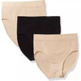 thumbnail image 2 of Wacoal Women's B-Smooth Packaged Briefs 3 Pack, Sand/Black/Sand Small 870175, 2 of 4